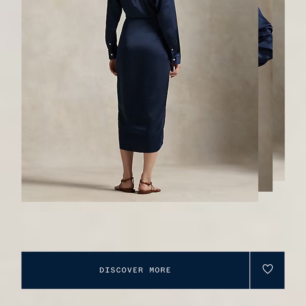 Polo by Ralph Lauren Midnight Blue Wrap Dress - Picture 3 of 5